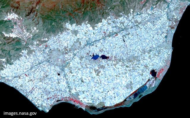 mar de plastico almeria Cosas que pueden verse desde el espacio exterior